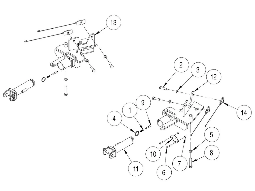 522207-5 – ROADMASTER Vehicle Baseplate, Removable Tab Without Safety Cables With Hardware
